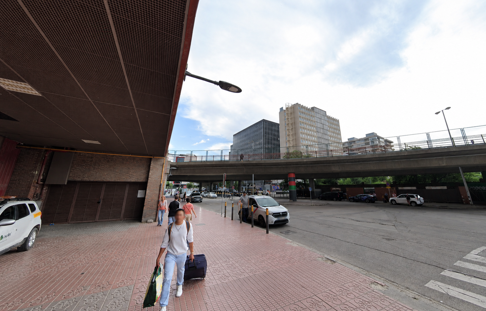 Exit Chamartín Station toward Agustín de Foxá Street