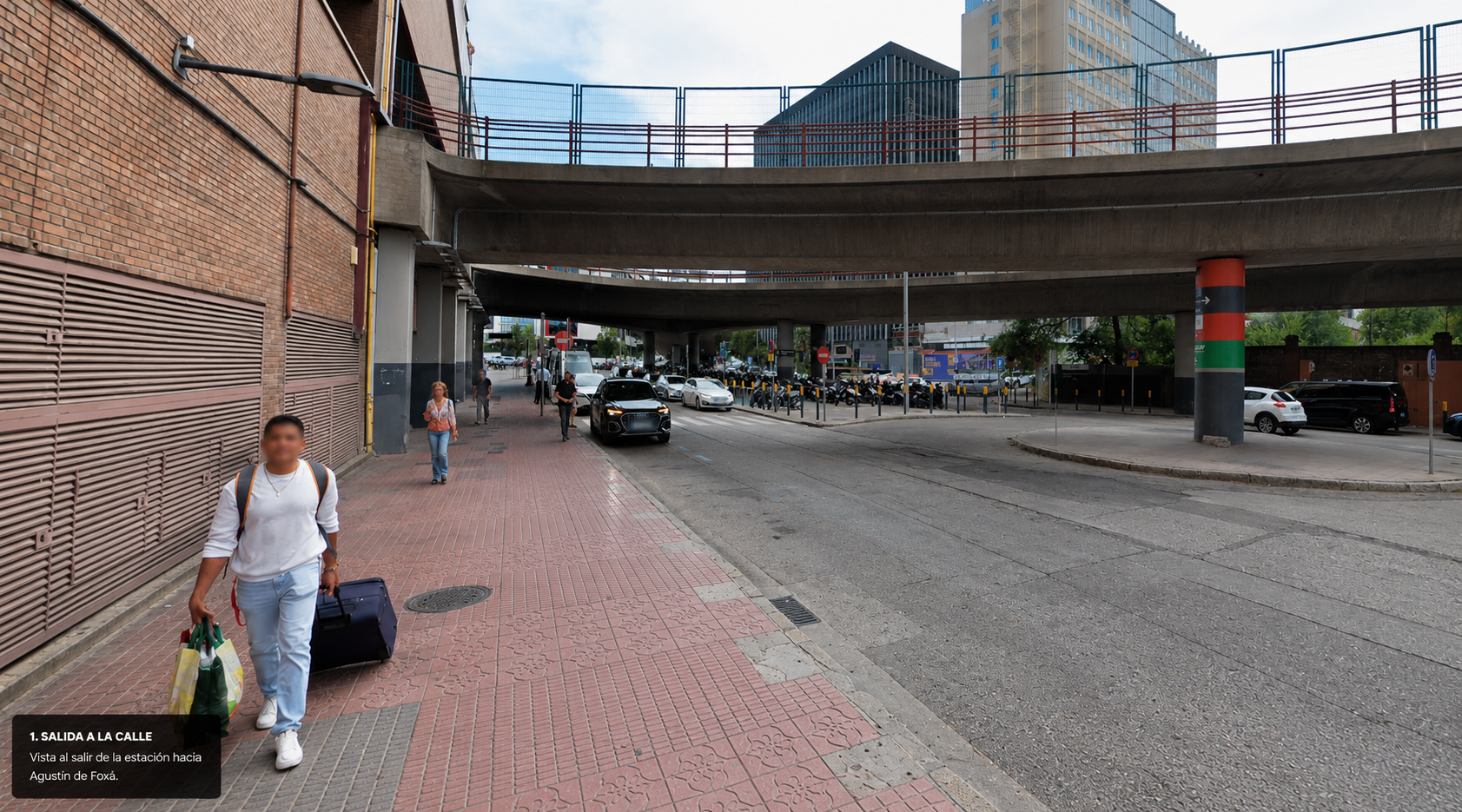 Walk along Agustín de Foxá Street toward the meeting point