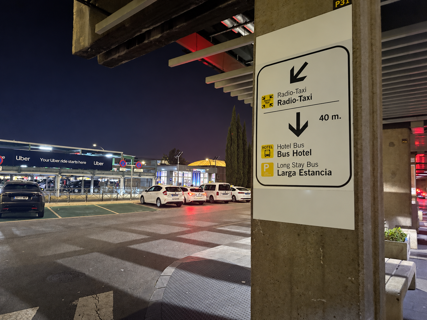 Punto de encuentro Radio Taxi Terminal 1 Madrid Barajas