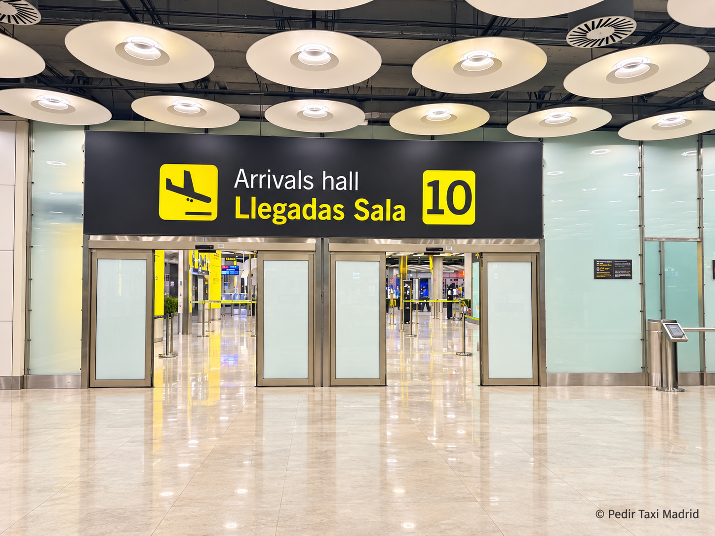 Zona de llegadas Terminal 4 Aeropuerto Madrid-Barajas
